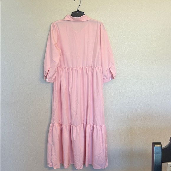 SHEIN Light Pink Long Sleeve Dress - Picture 4 of 6